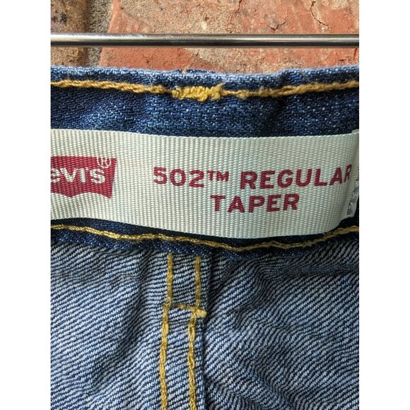 Levis 502 Regular Tapered Distressed Jeans Size 18 29X31 - Picture 5 of 8